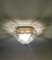 Lampada da soffitto Mid-Century in ottone e vetro, Italia, anni '70, Immagine 2