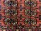 Tapis Tekke Main Antique Turkmène Rouge, Noir et Beige 5