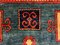 Großer afghanischer Vintage Kazak Teppich in Grün, Blau & Rot 9