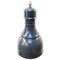 Vintage Industrial Blue Enamel Factory Pendant Lamp, Image 2