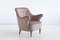 Swedish Taupe Velvet and Elm Armchair by Elsa Gullberg, 1930s, Image 3