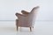 Swedish Taupe Velvet and Elm Armchair by Elsa Gullberg, 1930s, Image 8