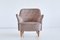 Swedish Taupe Velvet and Elm Armchair by Elsa Gullberg, 1930s, Image 4