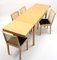 Dining Set with Table & 4 Chairs by Axel Einar Hjorth for Nordiska Kompaniet, 1930s, Set of 5 4