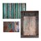 Door with Patinated Wooden Bars on a Pedestal 4