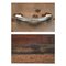 Mueble marrón con tablero de madera y cajones de metal, Imagen 7