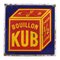 Piatto Bouillon pubblicitario smaltato di Kub, Immagine 1
