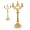 Rosewood Cathedral Clock & Branched Candleholders, Set of 3, Image 7