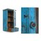 Wooden Showcase with Blue Patina 2