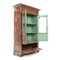 Wooden Glass Cabinet with Turquoise Patina 2