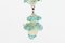 Italian Romantic Murano Blue Opal Glass Chandelier from Compagnia Di Venezia E Murano (C.V.M.), 1950s 7