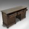 Antique Georgian English Oak Pedestal Desk, 1800s, Image 8
