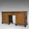 Antique Georgian English Oak Pedestal Desk, 1800s, Image 6