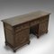 Antiker georgischer Eichenholz Schreibtisch, 1800er 7