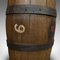 Barril de whisky de roble inglés antiguo victoriano ovalado, Imagen 10