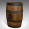 Barril de whisky de roble inglés antiguo victoriano ovalado, Imagen 2