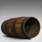 Barril de whisky de roble inglés antiguo victoriano ovalado, Imagen 12