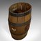Barril de whisky de roble inglés antiguo victoriano ovalado, Imagen 5