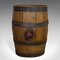 Barril de whisky de roble inglés antiguo victoriano ovalado, Imagen 1