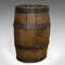 Antique Victorian English Oval Oak Coopered Whiskey Barrel 4