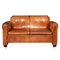 Vintage Dutch 2-Seater Tan Leather Sofa, 1980s 1