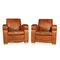 Vintage French Leather Club Chairs, 1930s, Set of 2, Image 1