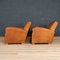 Vintage French Leather Club Chairs, 1930s, Set of 2, Image 11