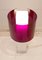 French Opaline and Purple Acrylic Glass Table Lamp by Boris Lacroix, 1960s 5