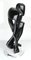 Large Art Deco Black Lacquered Wood, Chrome, and Silvered Pedestal Sculpture by Jean Lippert, 1940s 7