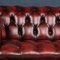 Vintage Red Leather Chesterfield Sofa with Button Down Seat, 1970s, Image 13