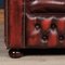 Rotes Vintage Leder Chesterfield Sofa mit geschlossenem Sitz, 1970er 16