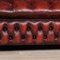 Rotes Vintage Leder Chesterfield Sofa mit geschlossenem Sitz, 1970er 14