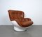 Mid-Century French Leather Swivel Lounge Chair by Michel Cadestin for Airborne International, 1970s 4