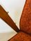 Orangefarbene Mid-Century Armlehnstühle mit Kunststoff Armlehnen von Tatra Nabytok, 1960er, 2er Set 7