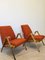 Mid-Century Orange Armchairs with Plastic Armrests from Tatra Nabytok, 1960s, Set of 2 5