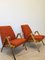 Mid-Century Orange Armchairs with Plastic Armrests from Tatra Nabytok, 1960s, Set of 2, Image 5