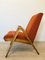 Orangefarbene Mid-Century Armlehnstühle mit Kunststoff Armlehnen von Tatra Nabytok, 1960er, 2er Set 8