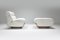 Walnut and Leather Lounge Chair and Ottoman Set by Luciano Frigerio, 1980s, Image 6