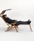 Scandinavian Outdoor Folding Lounge Chair from Luchs, 1950s, Immagine 8