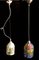 Vintage Murano Glass Ceiling Lamps from Venini, Set of 2 1