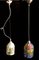 Vintage Murano Glass Ceiling Lamps from Venini, Set of 2, Image 1