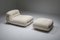 Mid-Century Bouclé Soriana Lounge Chair and Ottoman Set by Tobia & Afra Scarpa for Cassina, 1960s, Image 4