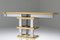 Vintage Brass and Chrome Duchise Console Table with Glass Top, 1970s 7