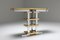 Vintage Brass and Chrome Duchise Console Table with Glass Top, 1970s 4