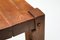 Mid-Century Rustic Solid Oak Coffee Table, 1960s, Image 8