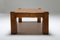 Mid-Century Rustic Solid Oak Coffee Table, 1960s, Image 2