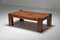 Mid-Century Rustic Solid Oak Coffee Table, 1960s, Image 1