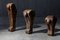 Esculturas con figuras de Tempex de yeso, años 70. Juego de 4, Imagen 7