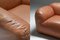 Postmodern Italian Natural Leather Lounge Chairs, 1980s, Set of 2, Image 12