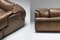 Bronze and Leather Confidential Sectional Sofa by Alberto Roselli, 1970s, Image 13